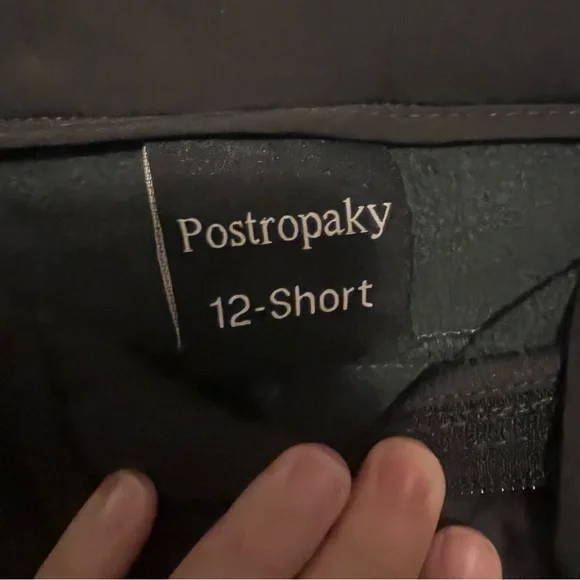 Postropaky Women Gray & Black Snow ski Pants warm stretch waterproof soft shell - Picture 6 of 10